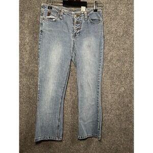 Vintage Y2K Mudd Capri Light Wash Denim‎ Jeans Size 5 Low Rise